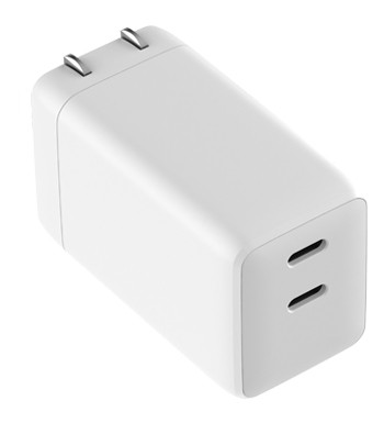 60W 2 Ports GaN Wall Charger