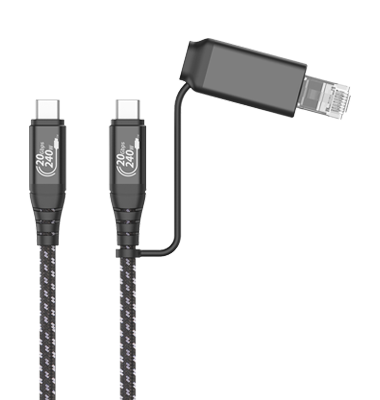 2-in-1 20Gbps 4K Cable